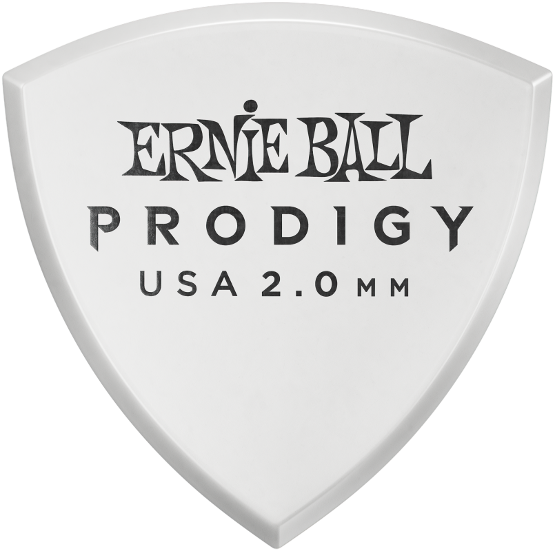 Ernie Ball 9338 Prodigy Large Shield Plektren, 2.00mm, 6 Stück